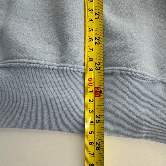 Vintage Floral Embroidered crewneck Blue Grandma USA Ginnis Girl Size Large - Picture 6 of 7